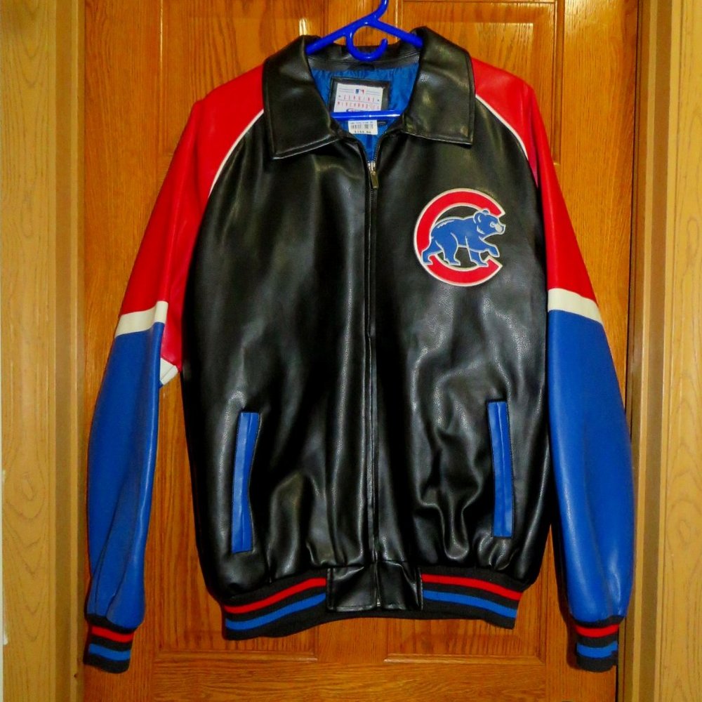 Chi-Cub's Men's Synthetic Leather Jacket by Genuine Merch Size Large